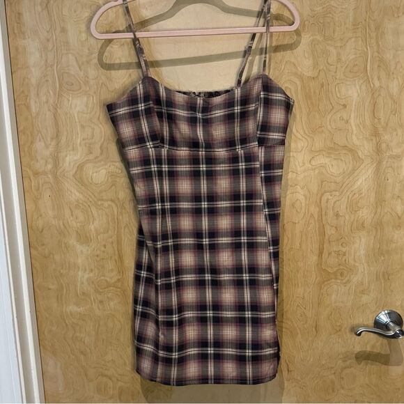 Aeropostale Plaid Scoop-Neck Slim Dress - NWT - Size Large - Picture 5 of 8